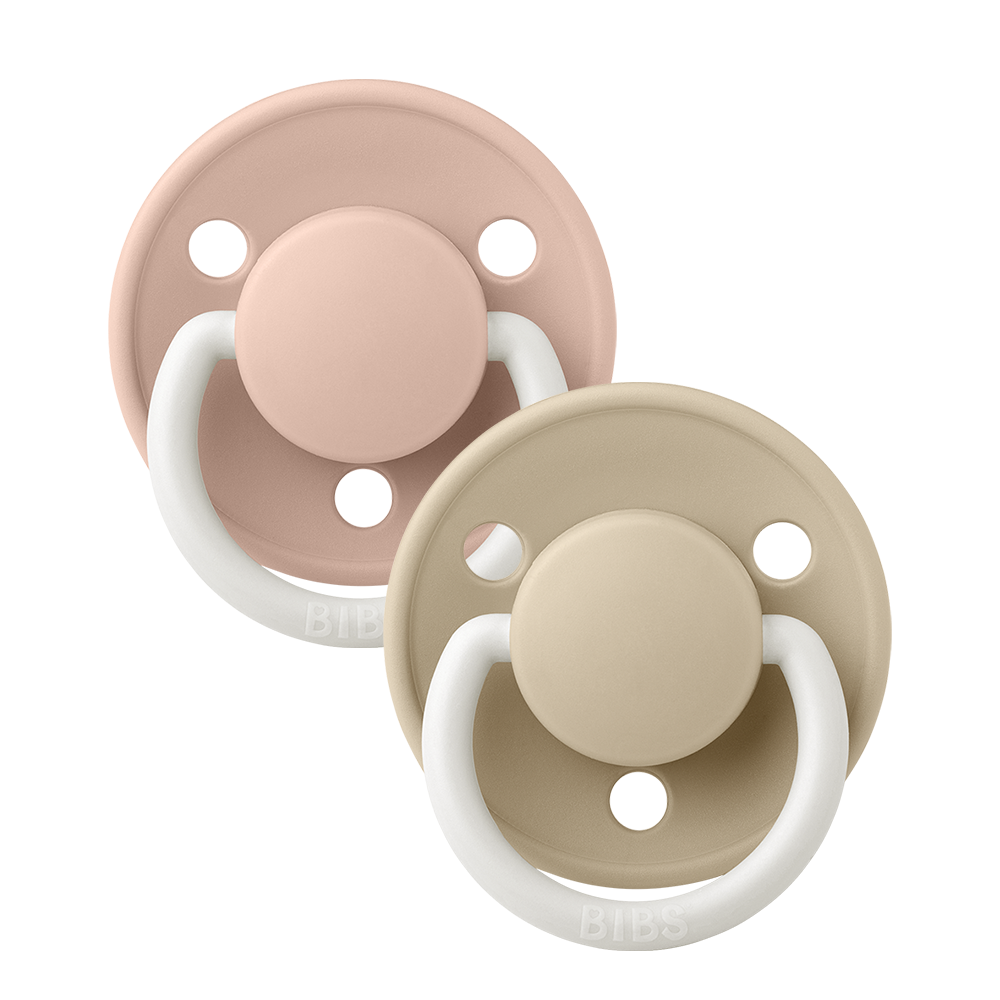 BIBS De Lux 2 pack - Blush/Vanilla