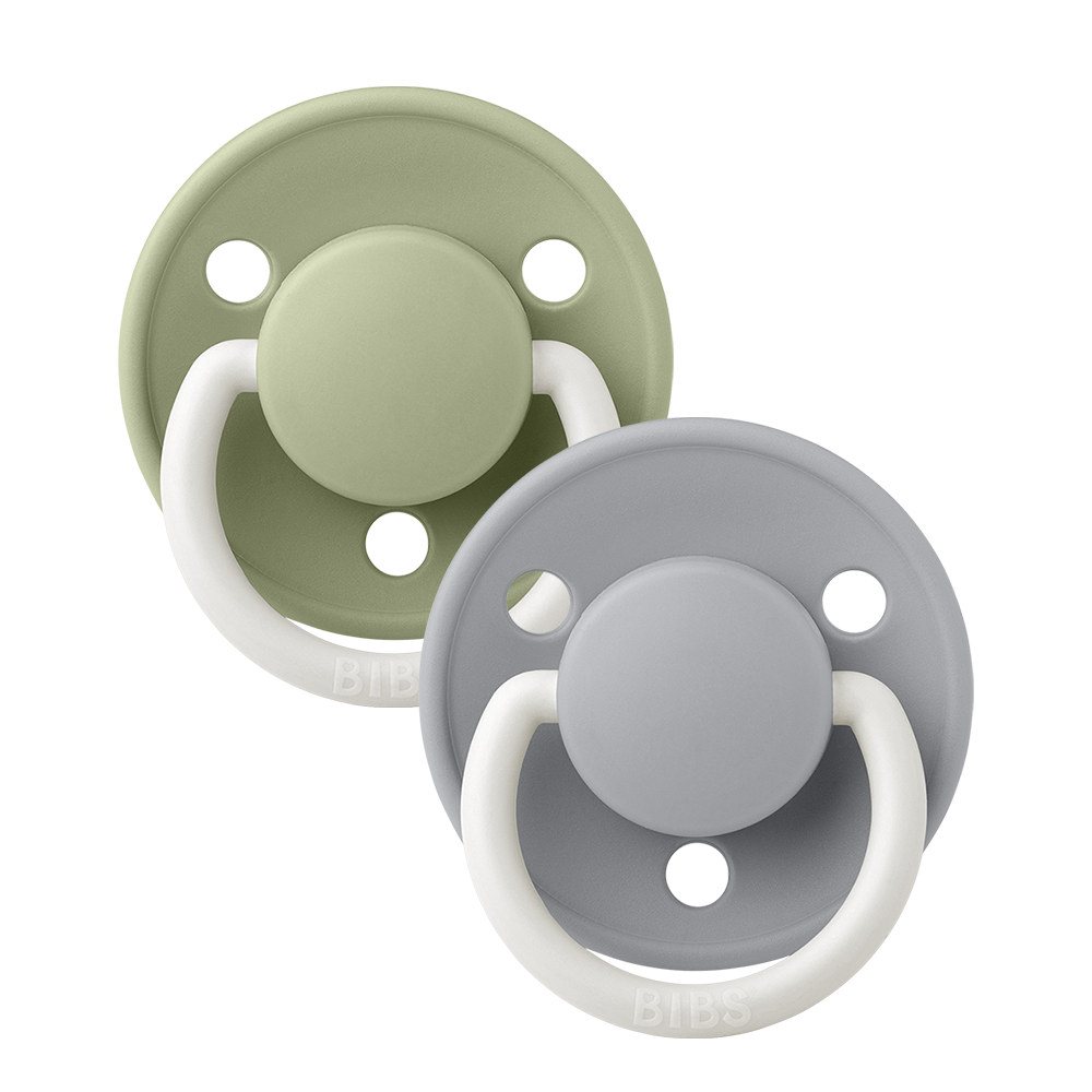 BIBS De Lux 2 pack - Sage/Cloud Glow