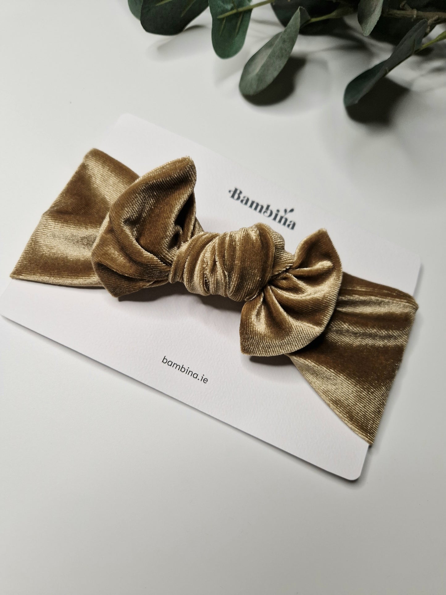 Velvet Headband - Champagne