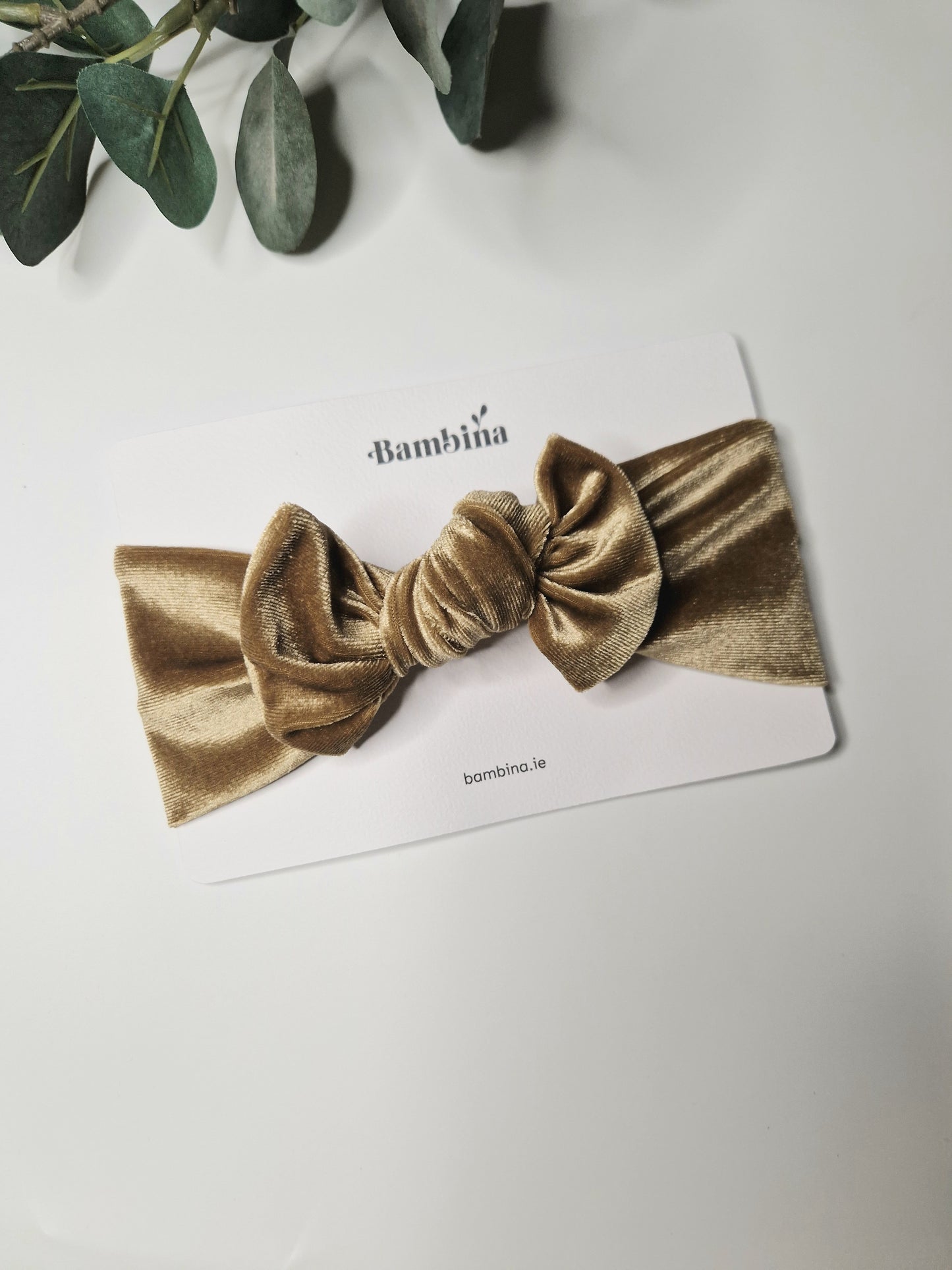 Velvet Headband - Champagne