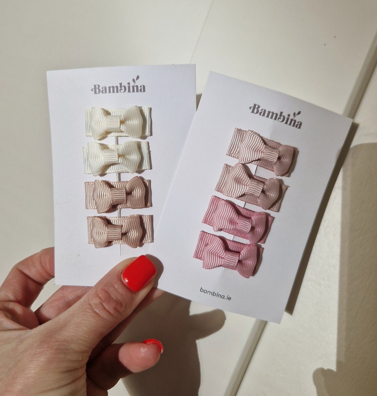 Mini Bow Hair Clip - 4 pack