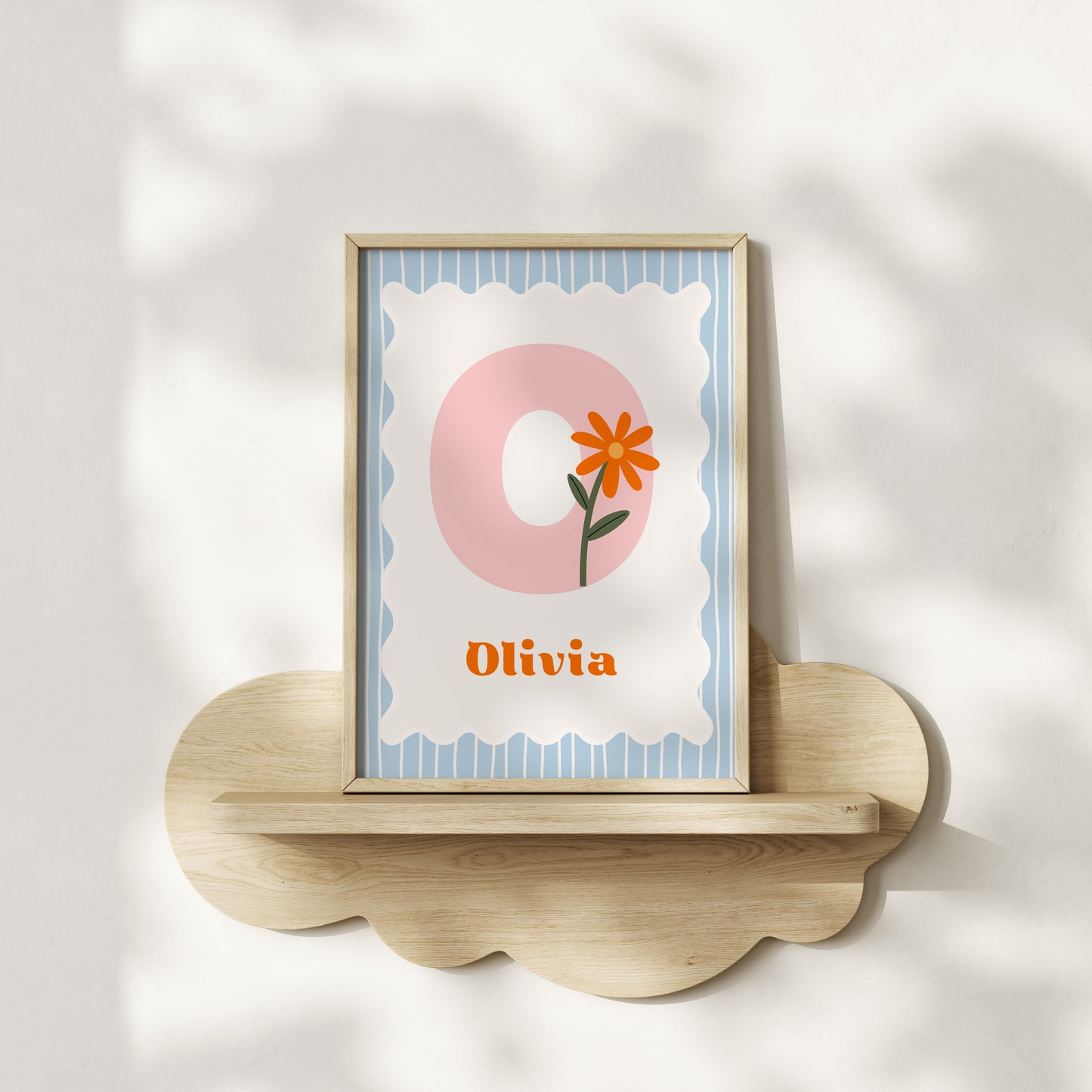 Flower Power Personalised Name Print