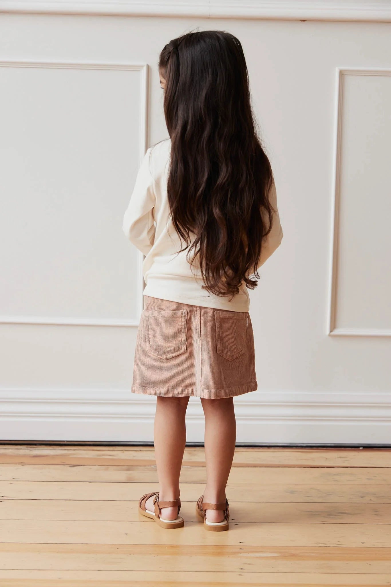 Alexis Cord Skirt - Dusky Rose
