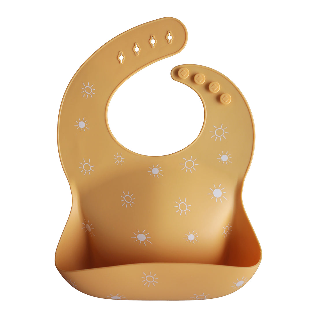 Silicone Baby Bib - Sun Orange