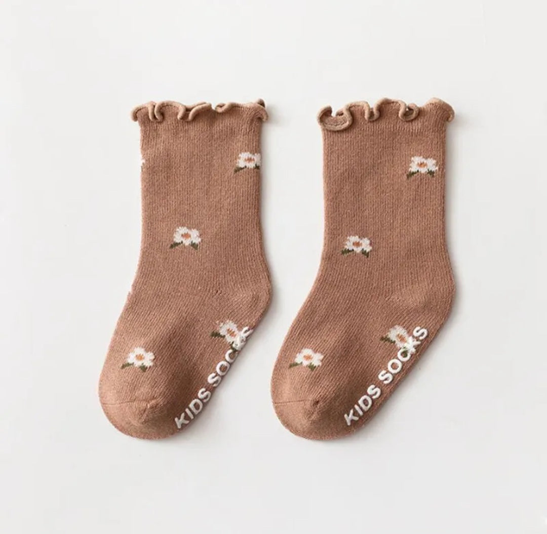 Kaia Frilly Socks - Floral