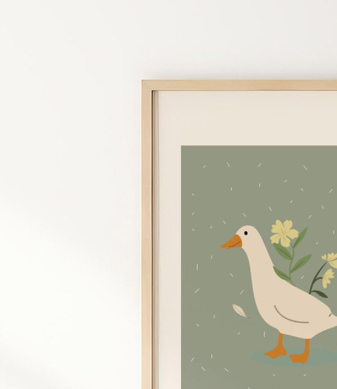 Goose Personalised Name Print - Set of 3