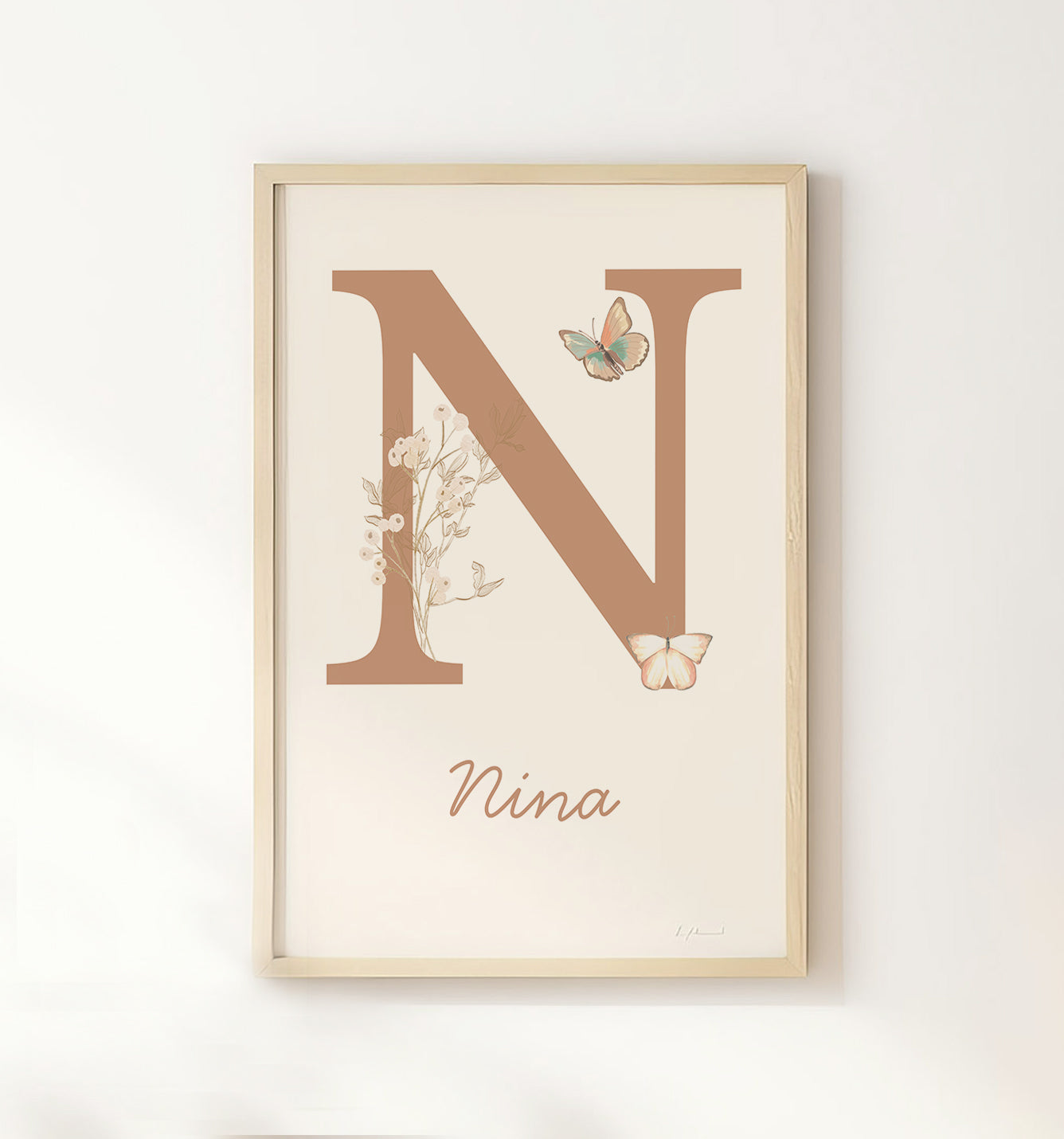 Butterfly Personalised Name Print