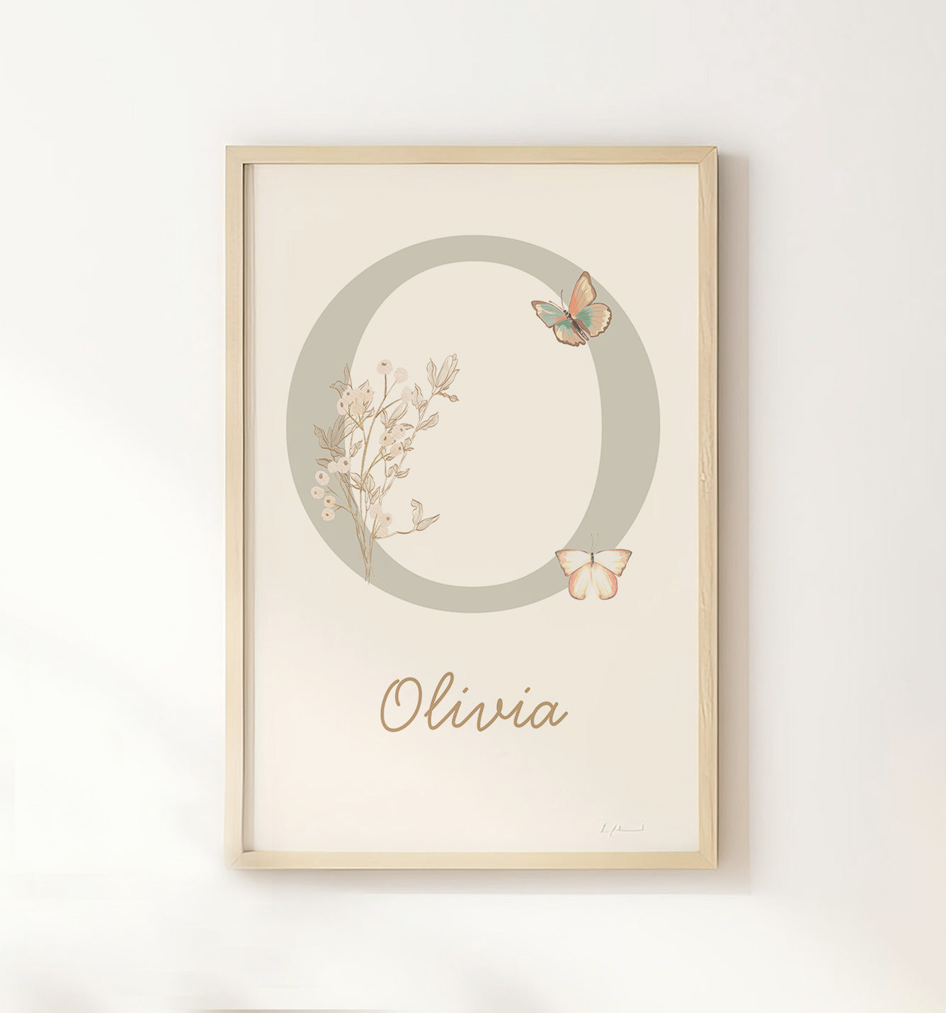 Butterfly Personalised Name Print