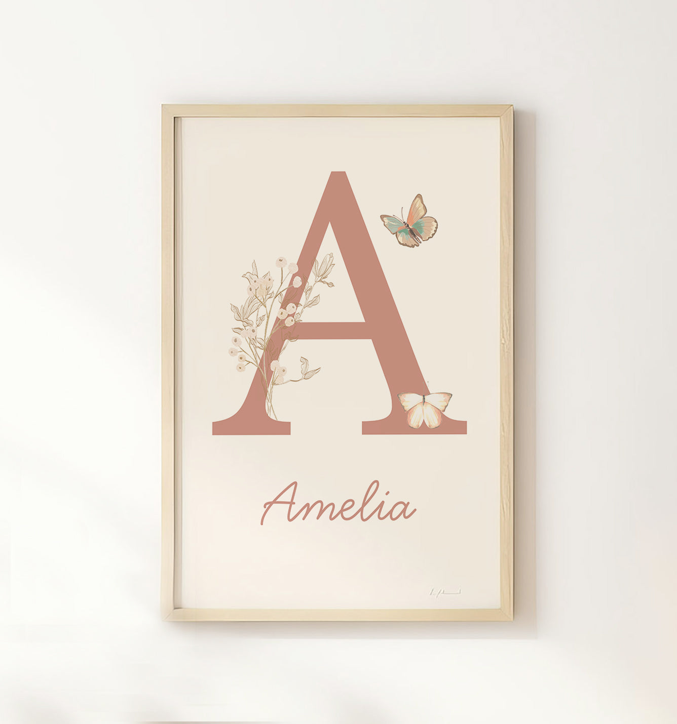 Butterfly Personalised Name Print