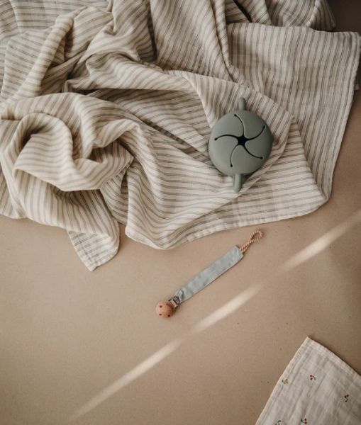 Fabric Soother Clip - Roman Green