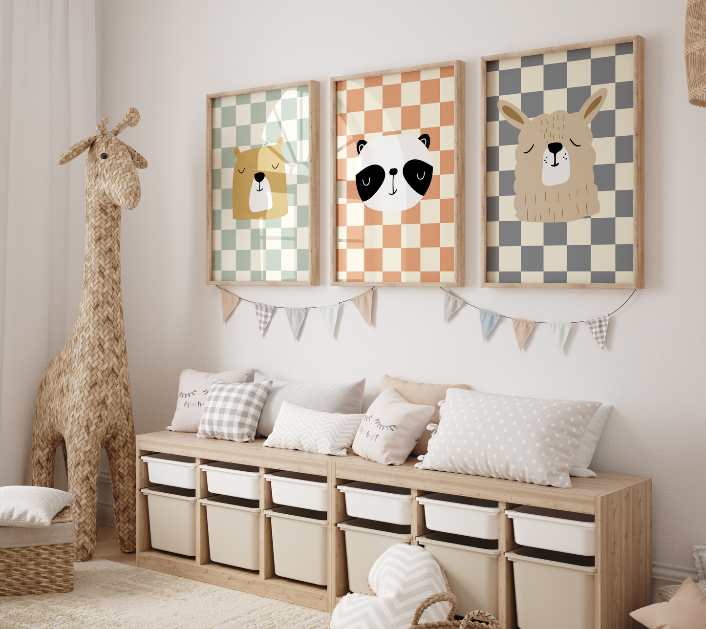 Checkered Animal Prints