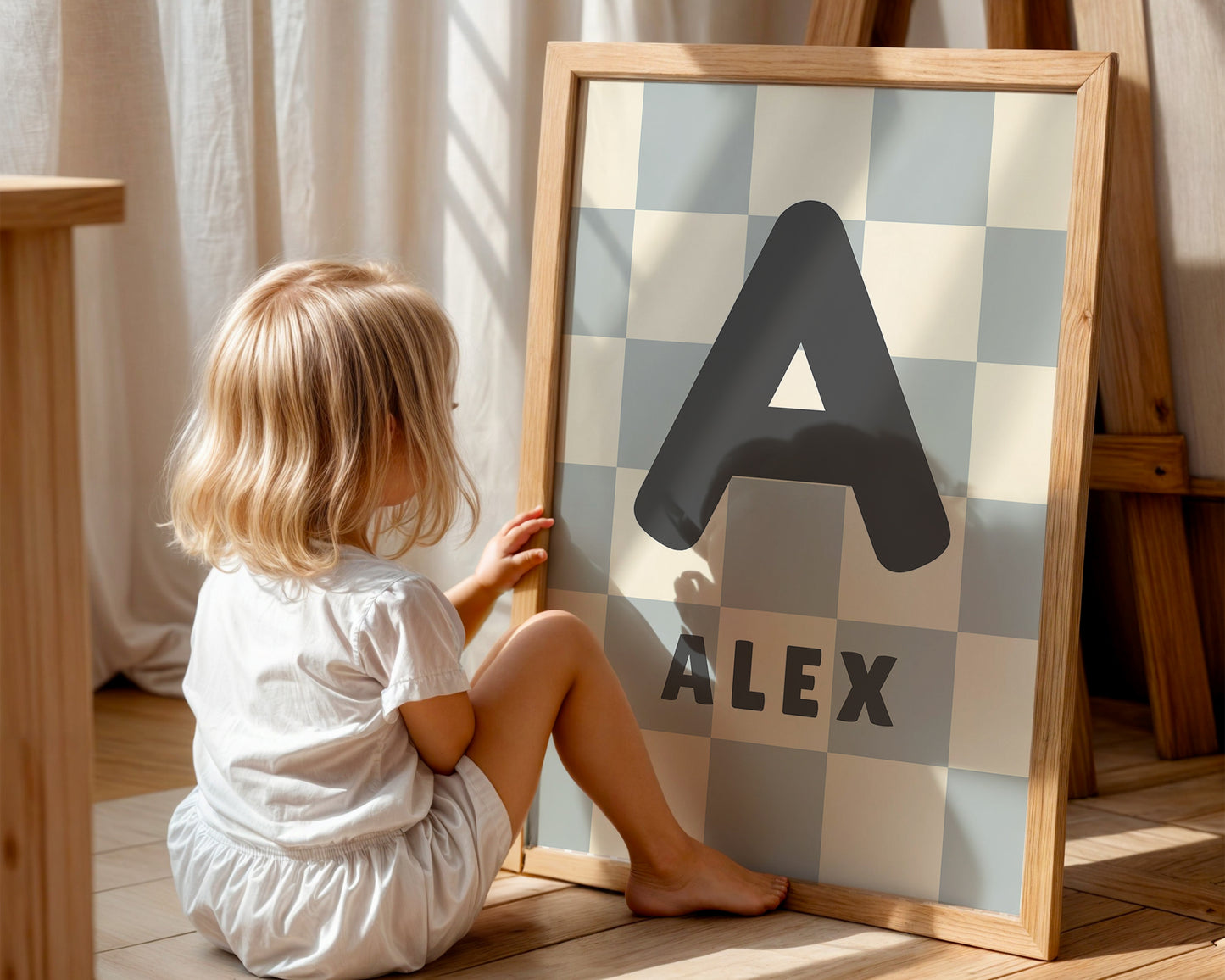 Checkered Personalised Name Print
