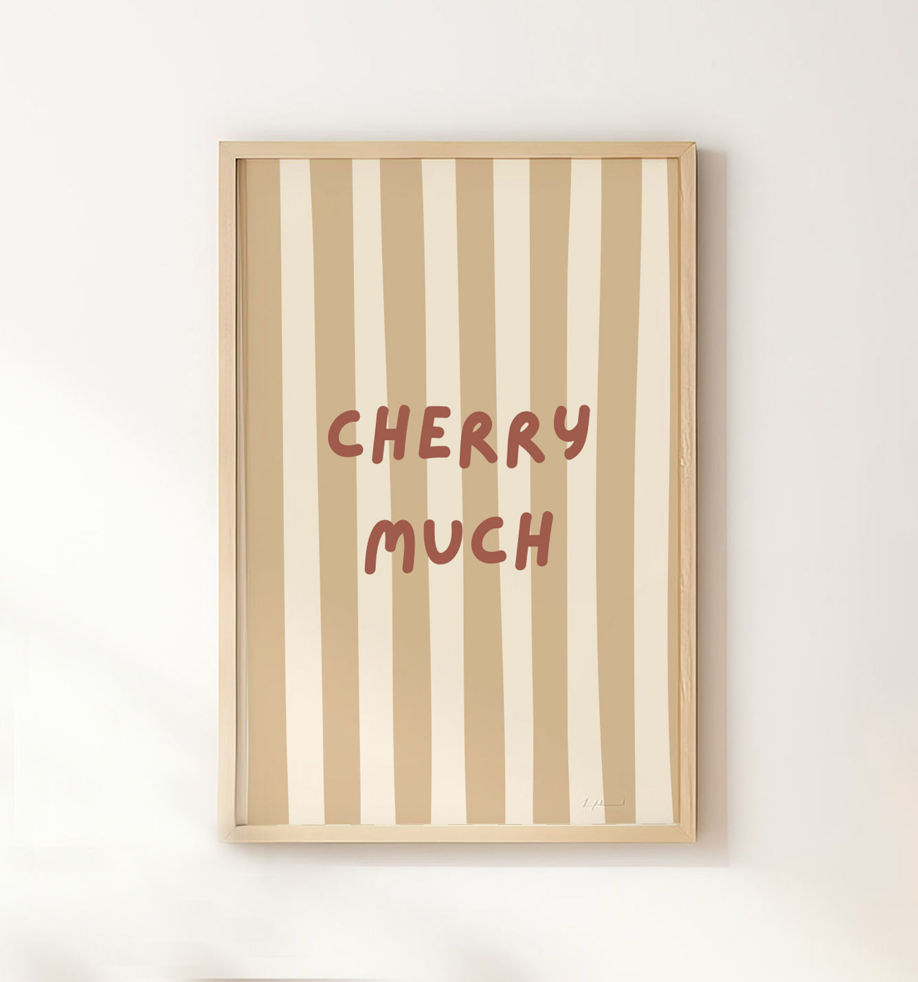 Cherry Much Wall Art Print