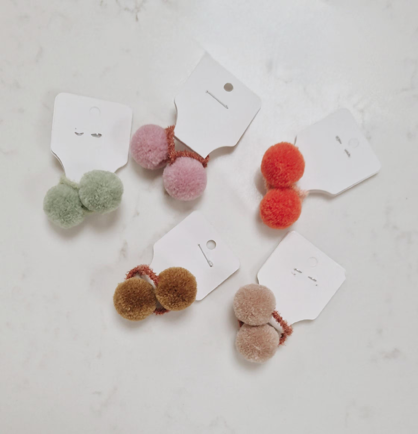 Pom Pom Hair Bobbins