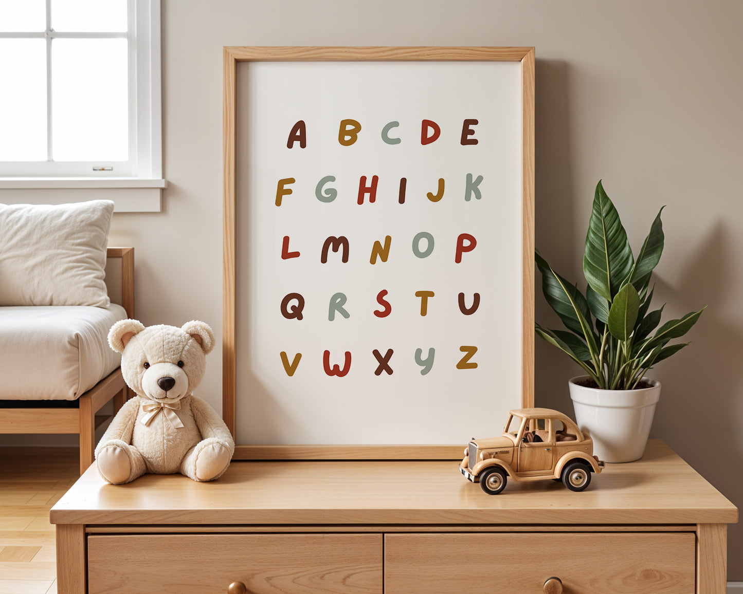 Colourful Alphabet Print