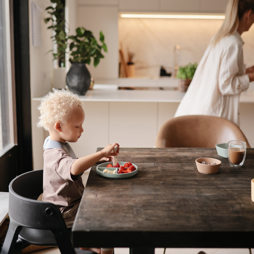 Silicone Baby Bib - Silver Sage