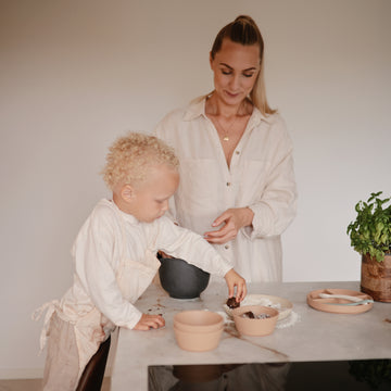 Silicone Suction Bowl - Cloudy Mauve