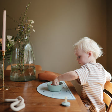 Silicone Suction Bowl - Cambridge Blue