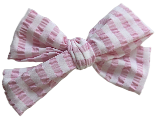 Isla Bow - Pink Gingham