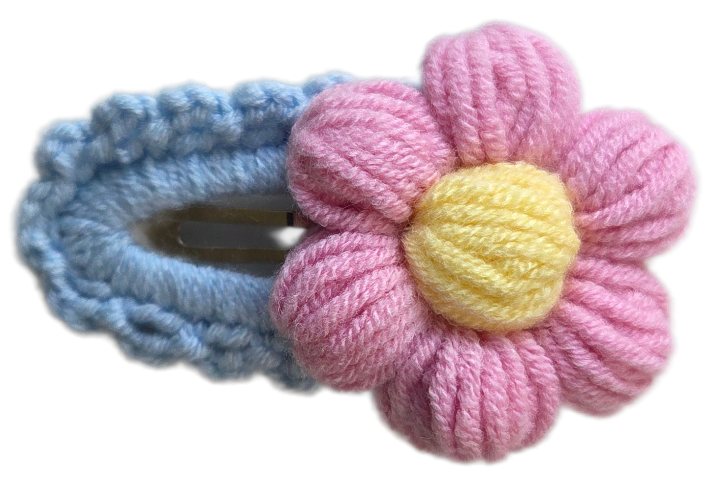 Daisy Crochet Hair Clip