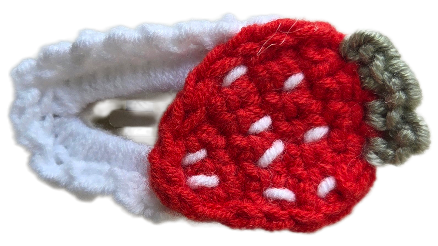 Crochet Hair Clip - Tutti Fruitti