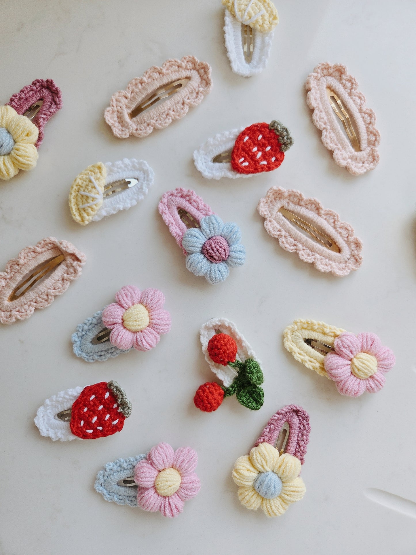 Crochet Hair Clip - Tutti Fruitti