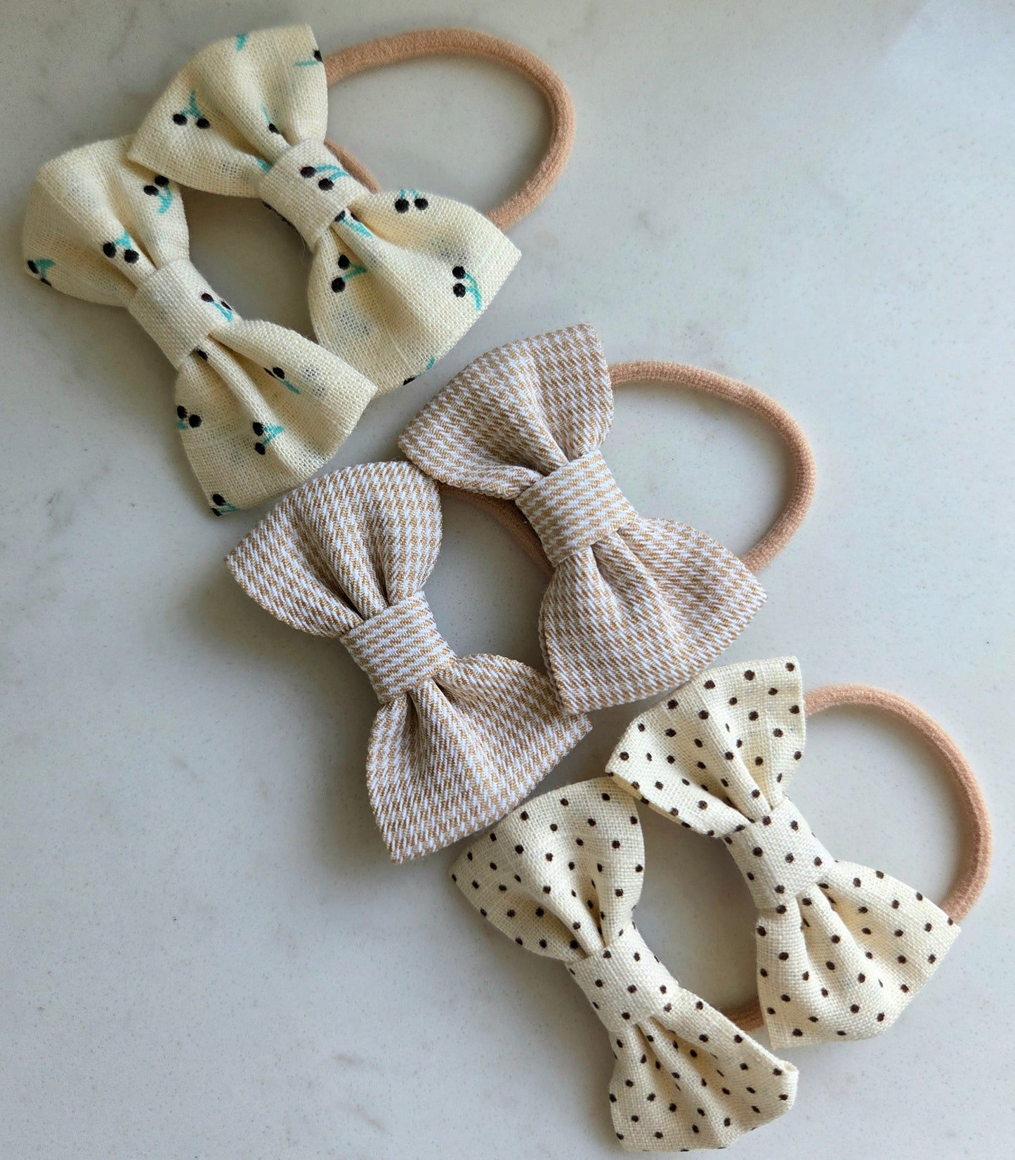 Hair Bobbins 6 pack - Cherry Pie