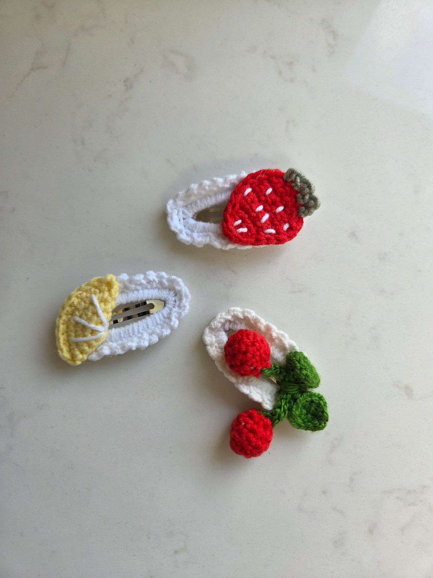Crochet Hair Clip - Tutti Fruitti