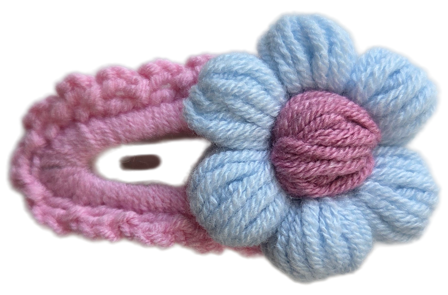 Daisy Crochet Hair Clip