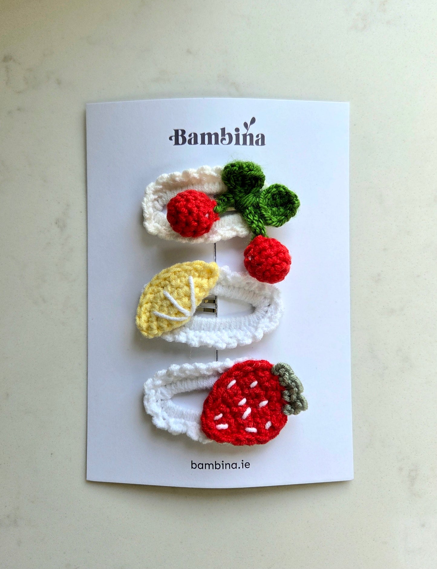 Crochet Hair Clip - Tutti Fruitti