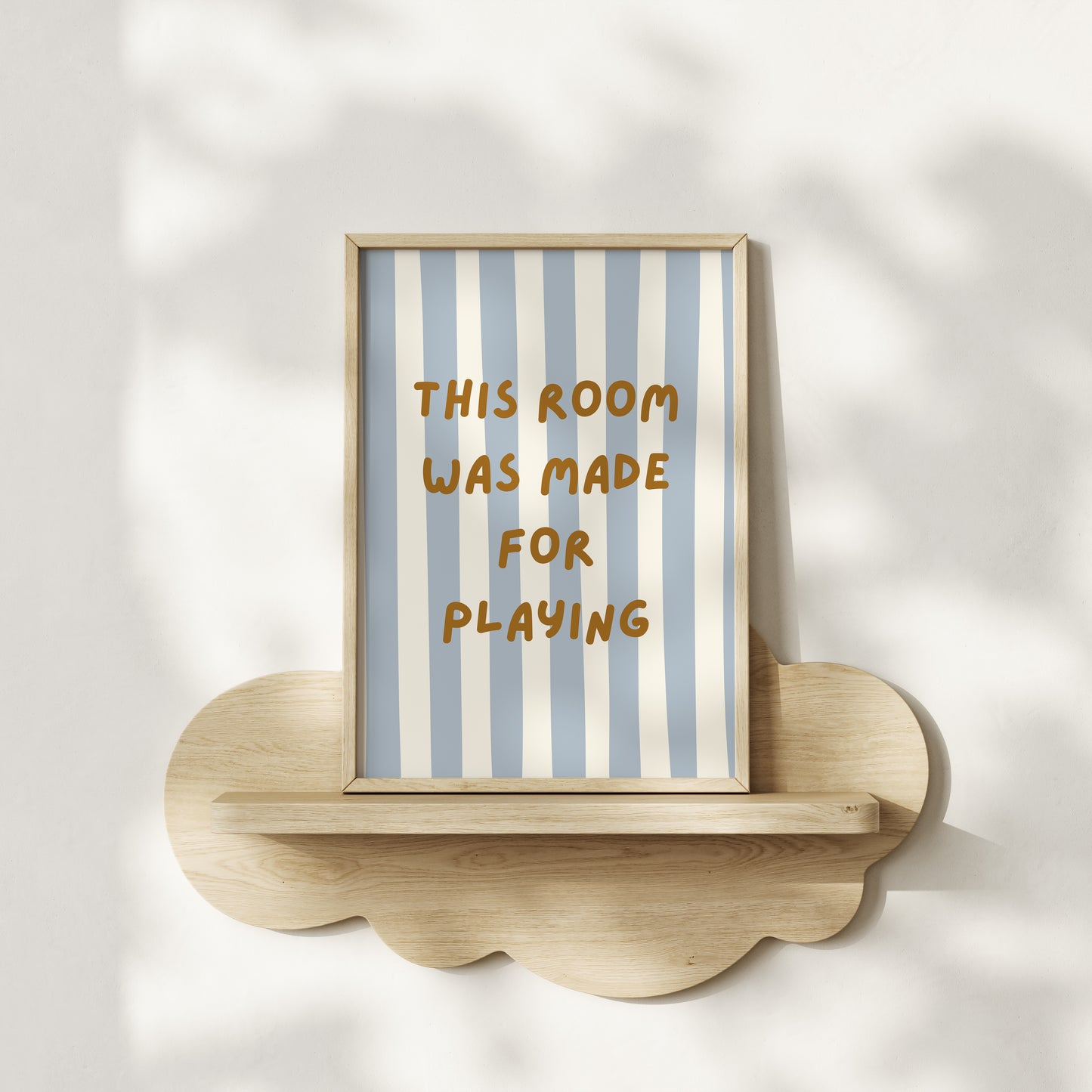 This room was made for playing - Blue Stripes