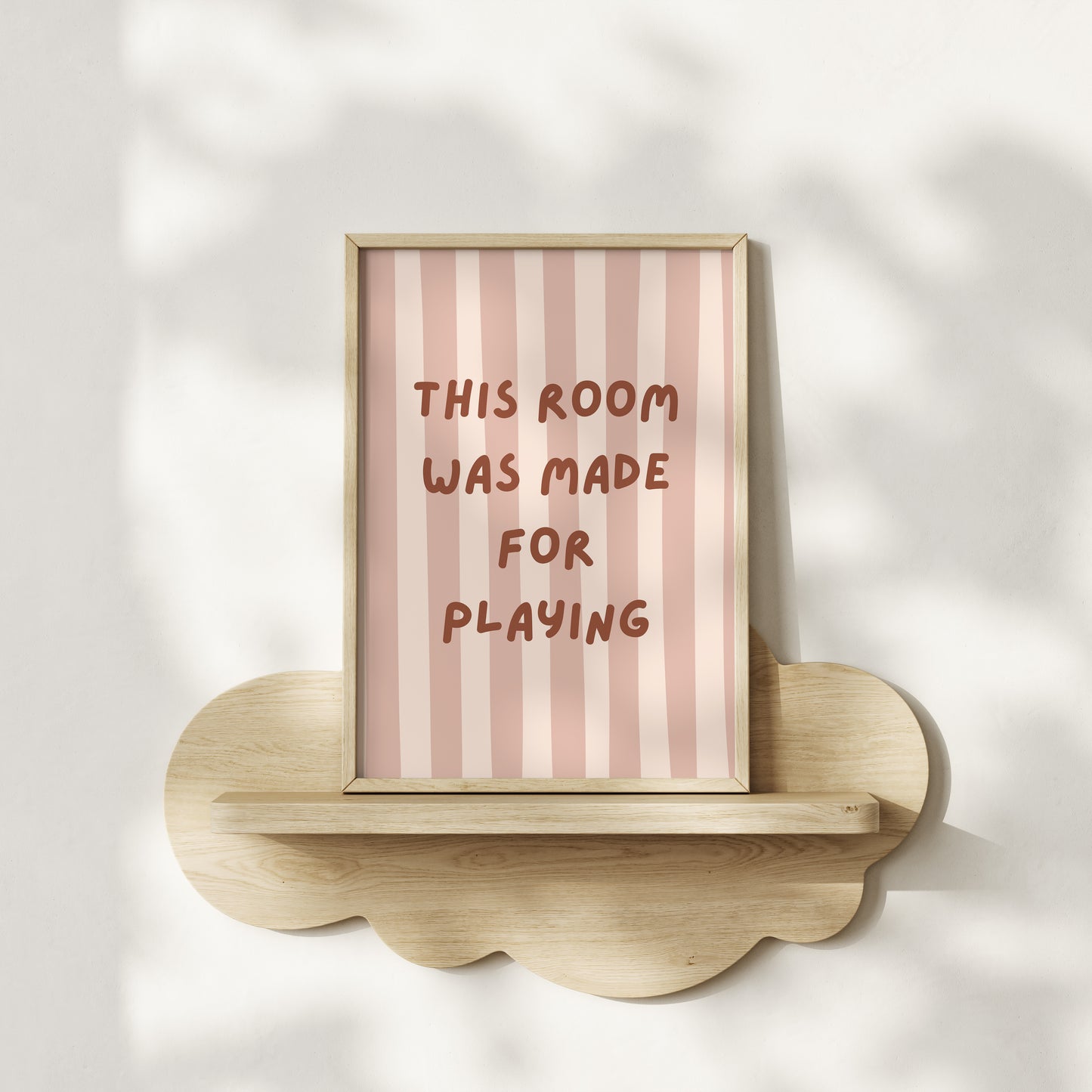 This room was made for playing - Pink Stripes