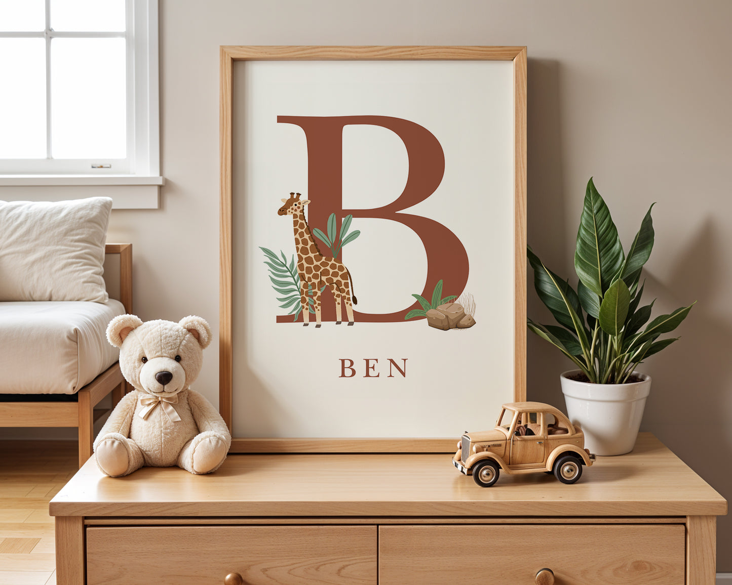 Safari Personalised Name Print