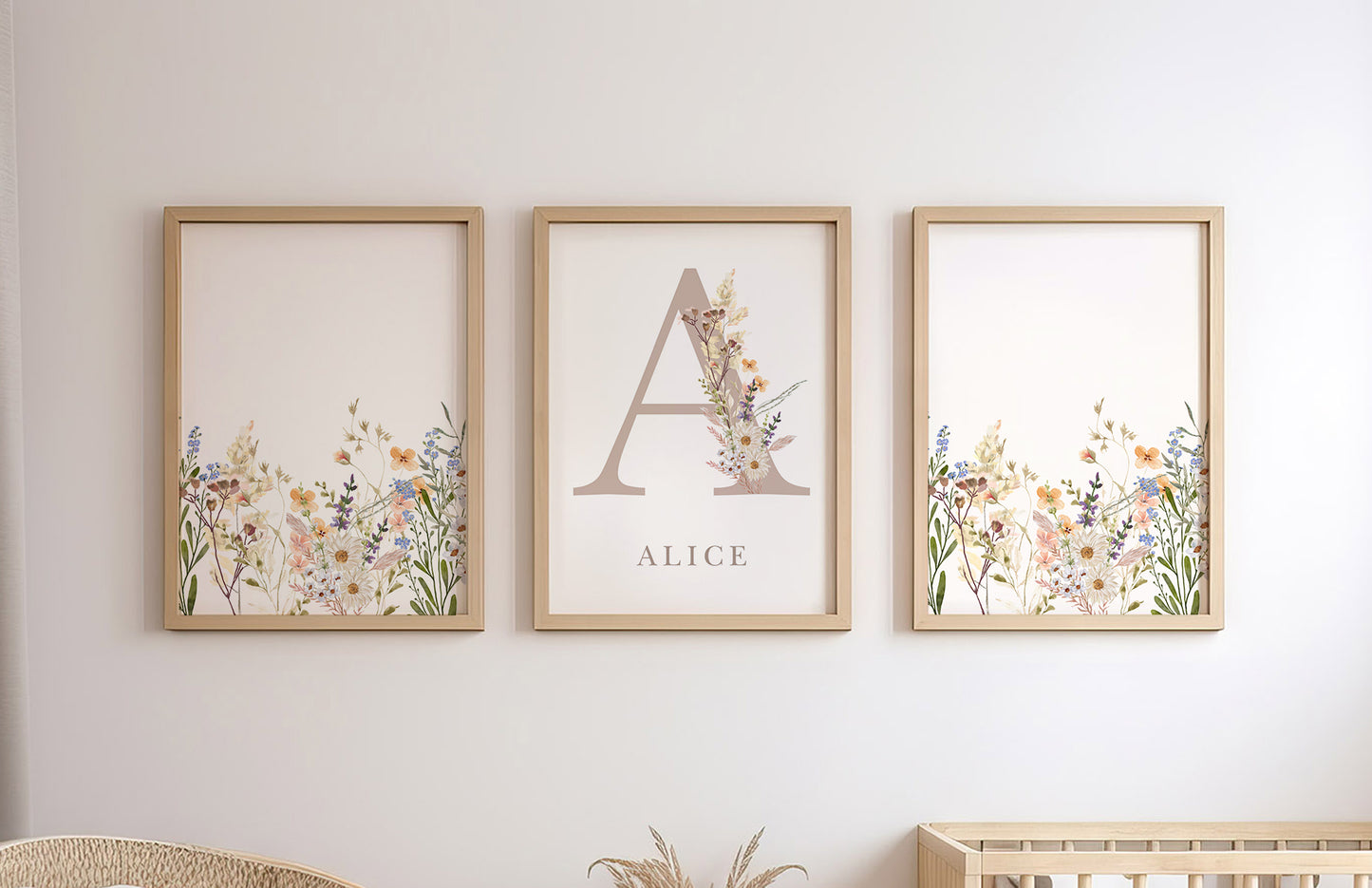Wildflower Personalised Name Print