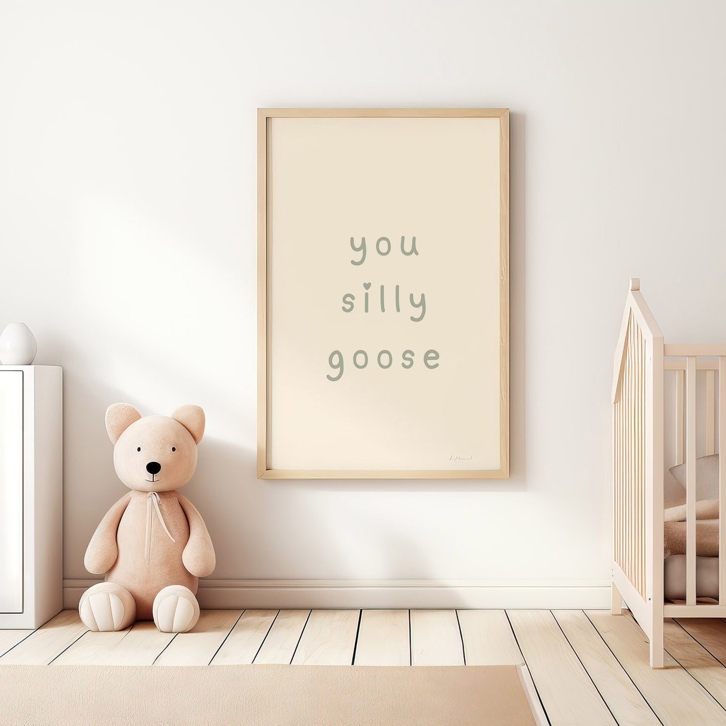 You Silly Goose Print - Blue