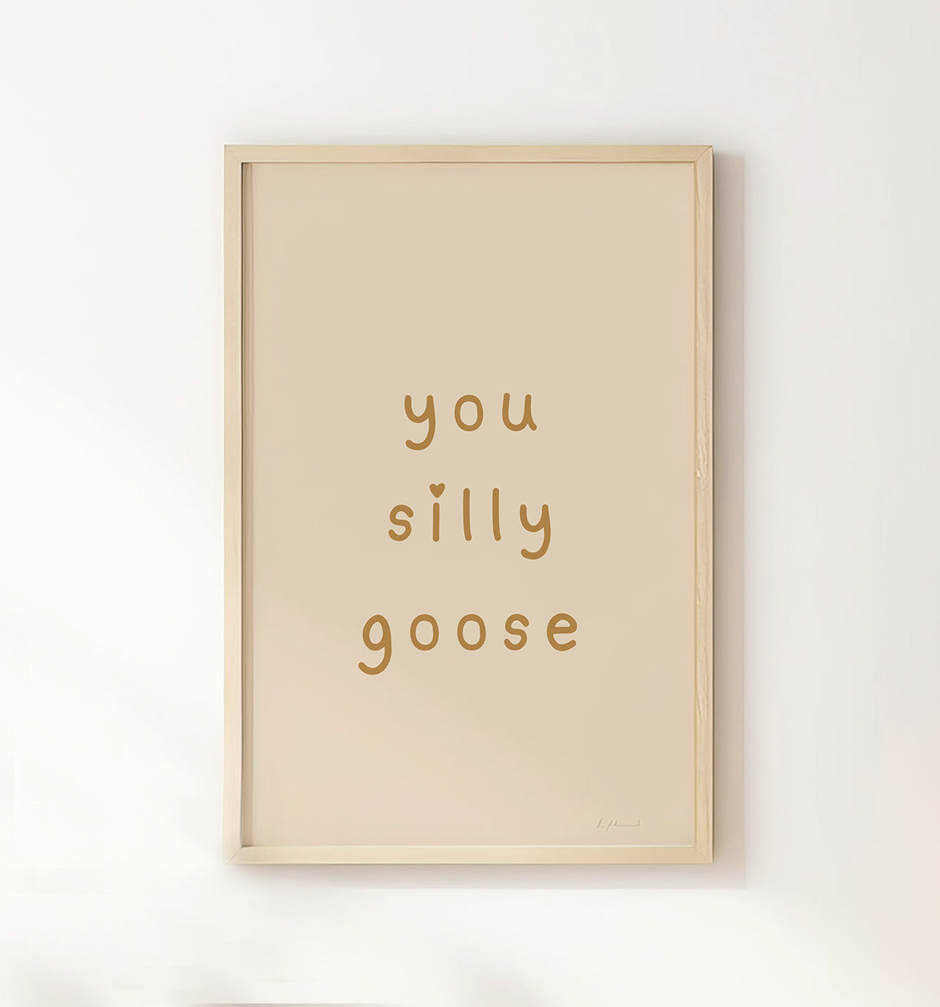 You Silly Goose Print - Yellow