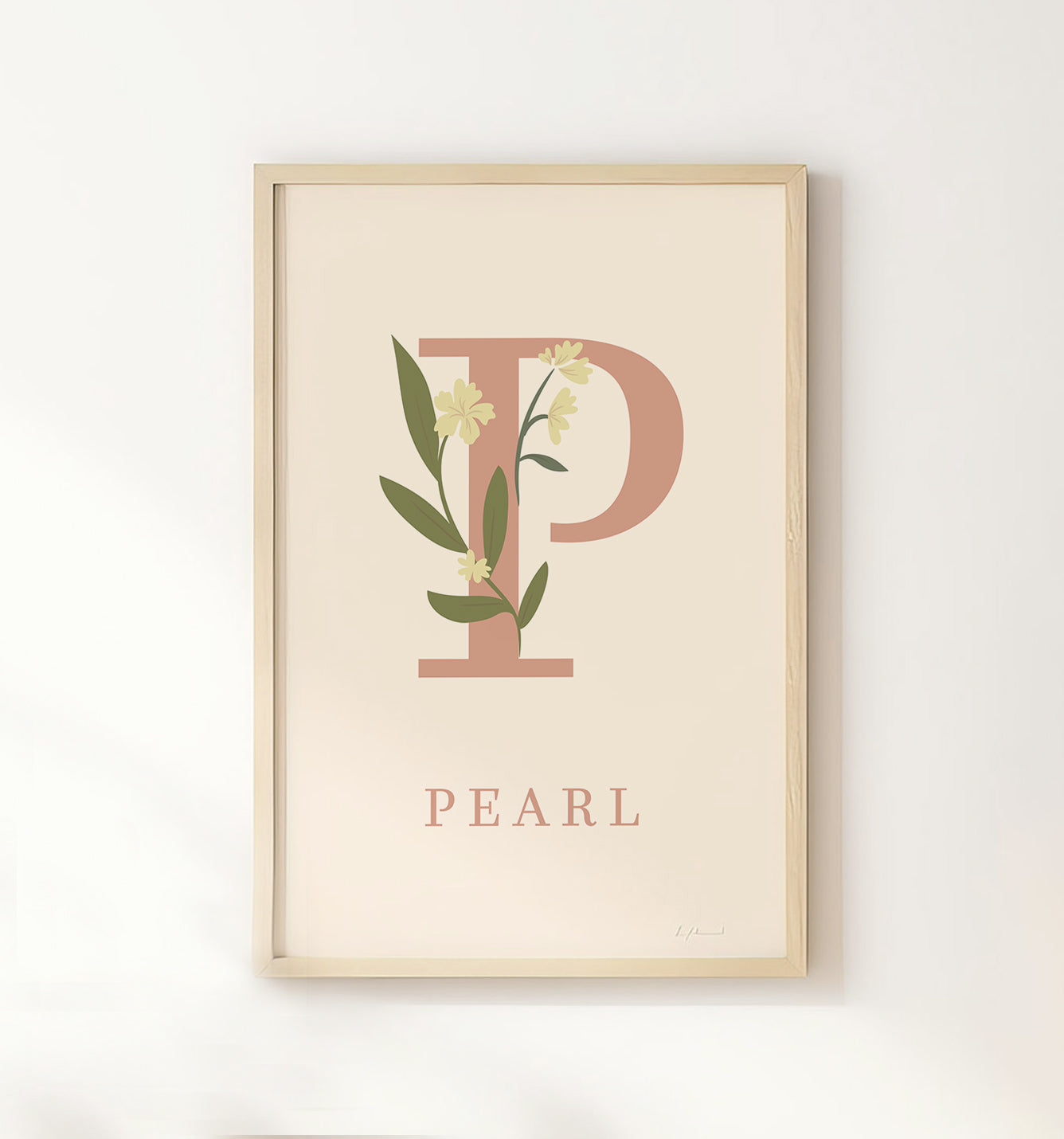 Botanical Personalised Name Print