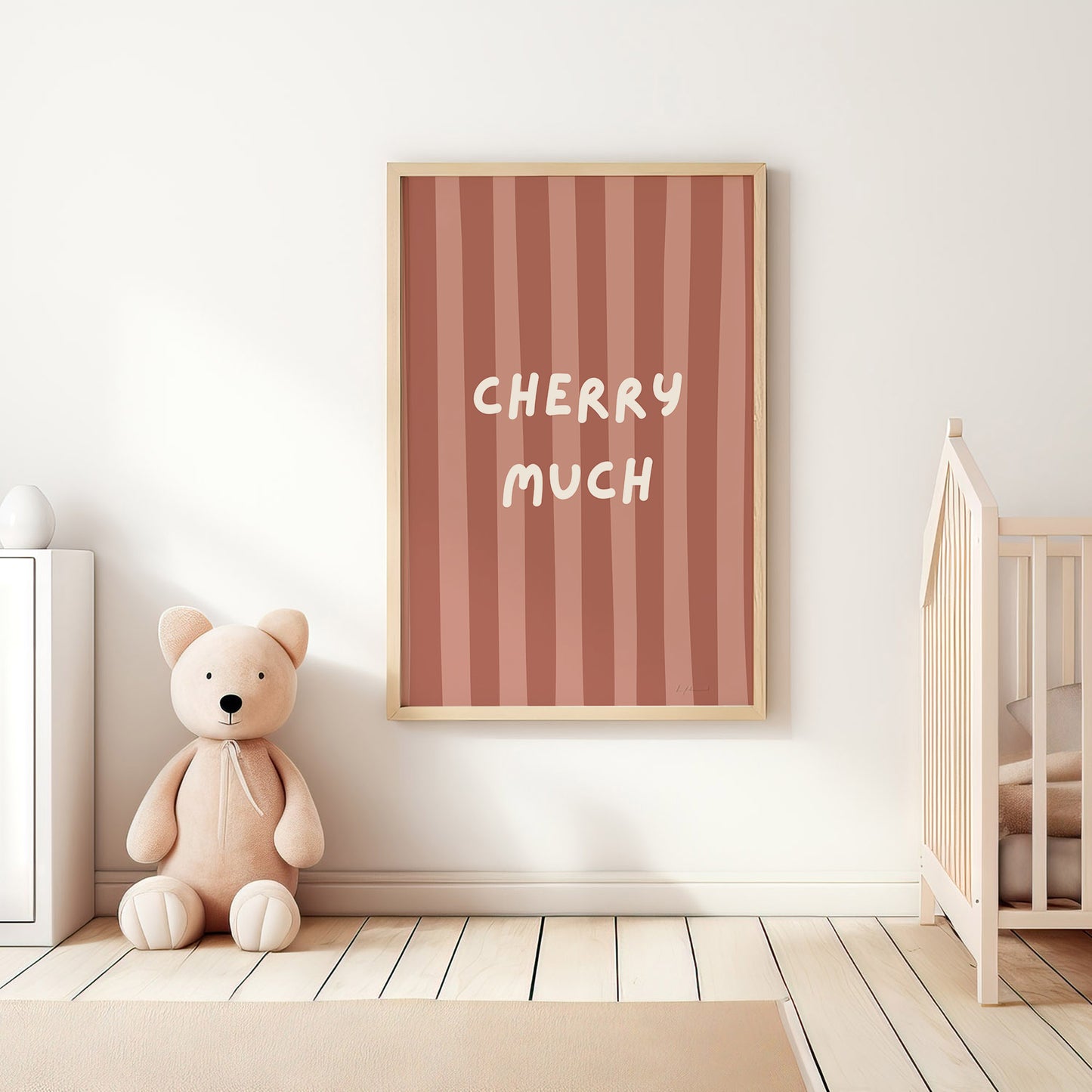 Cherry Much Red Wall Art Print