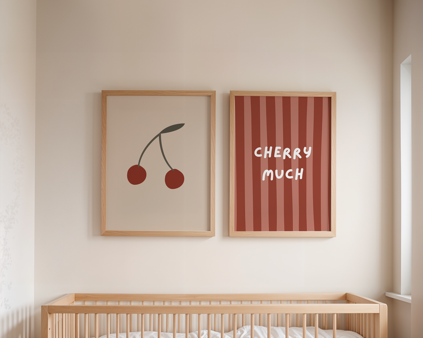 Cherry Much Red Wall Art Print
