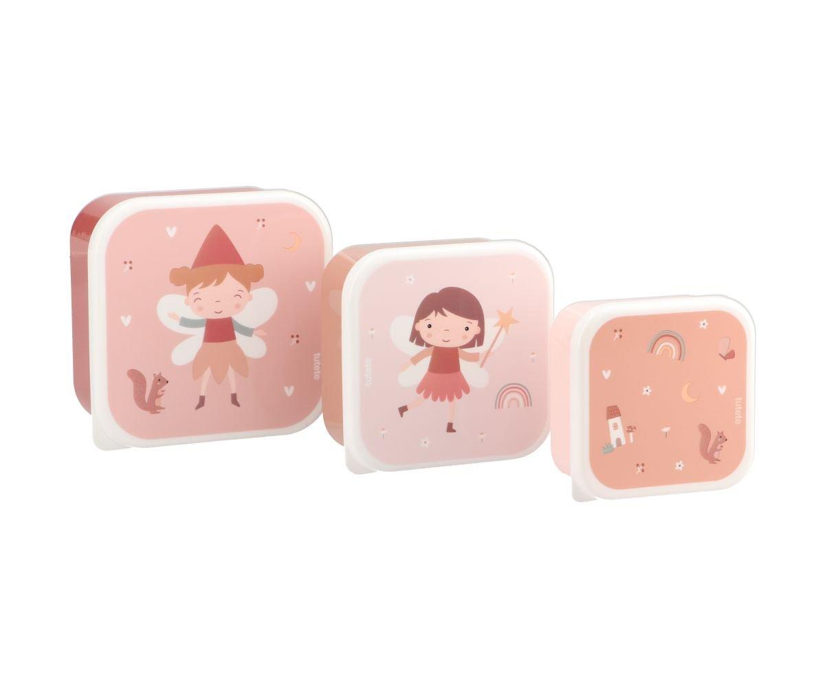 3 Lunch Boxes Set - Fairies