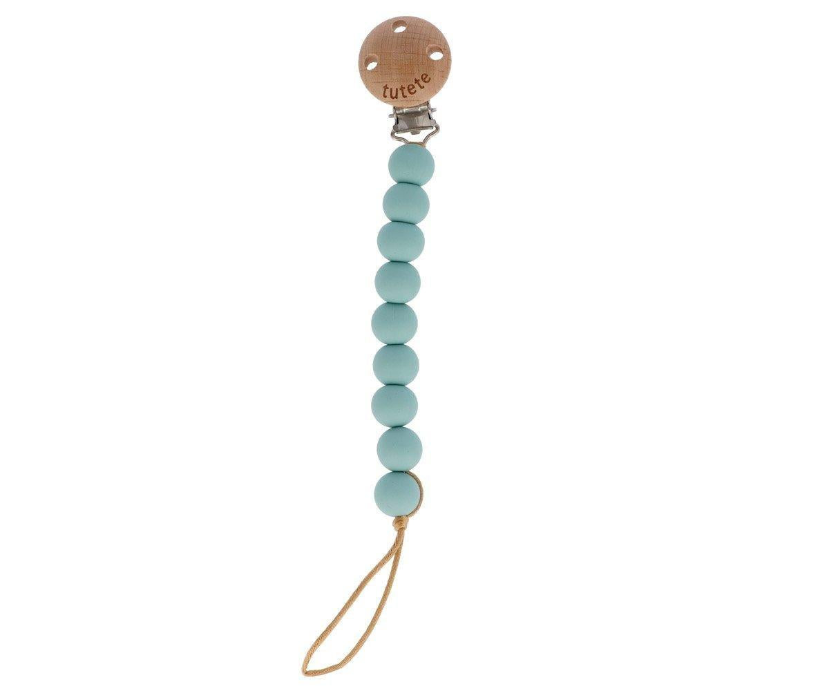Silicone Soother Clip - Pure Aqua