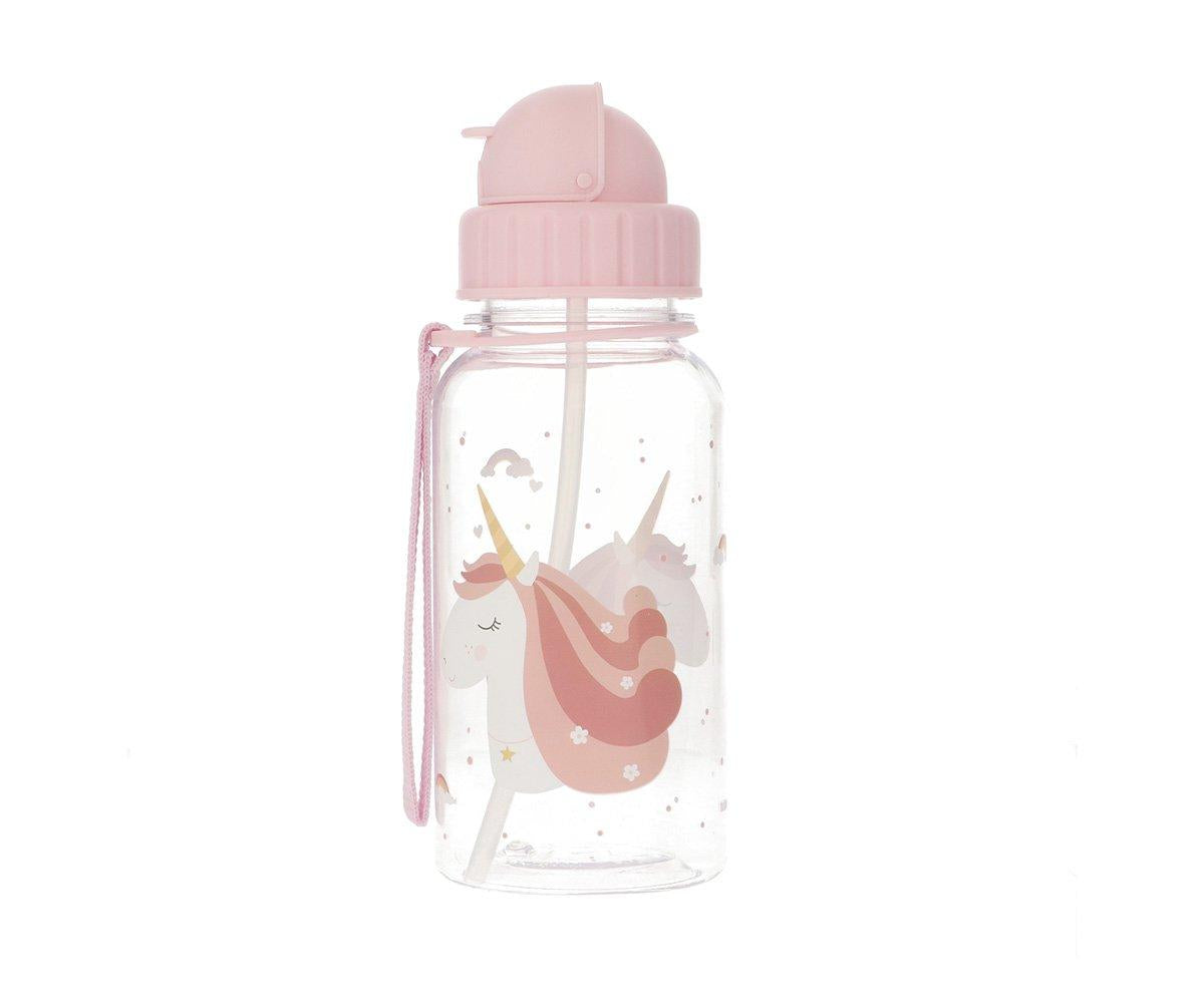 Bottle with straw - Magical Unicorn