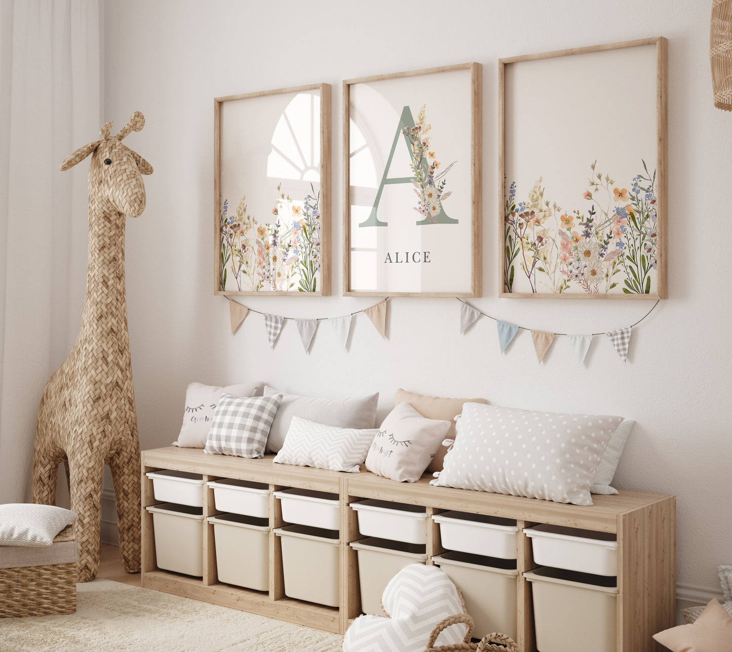 Wildflower Personalised Name Print