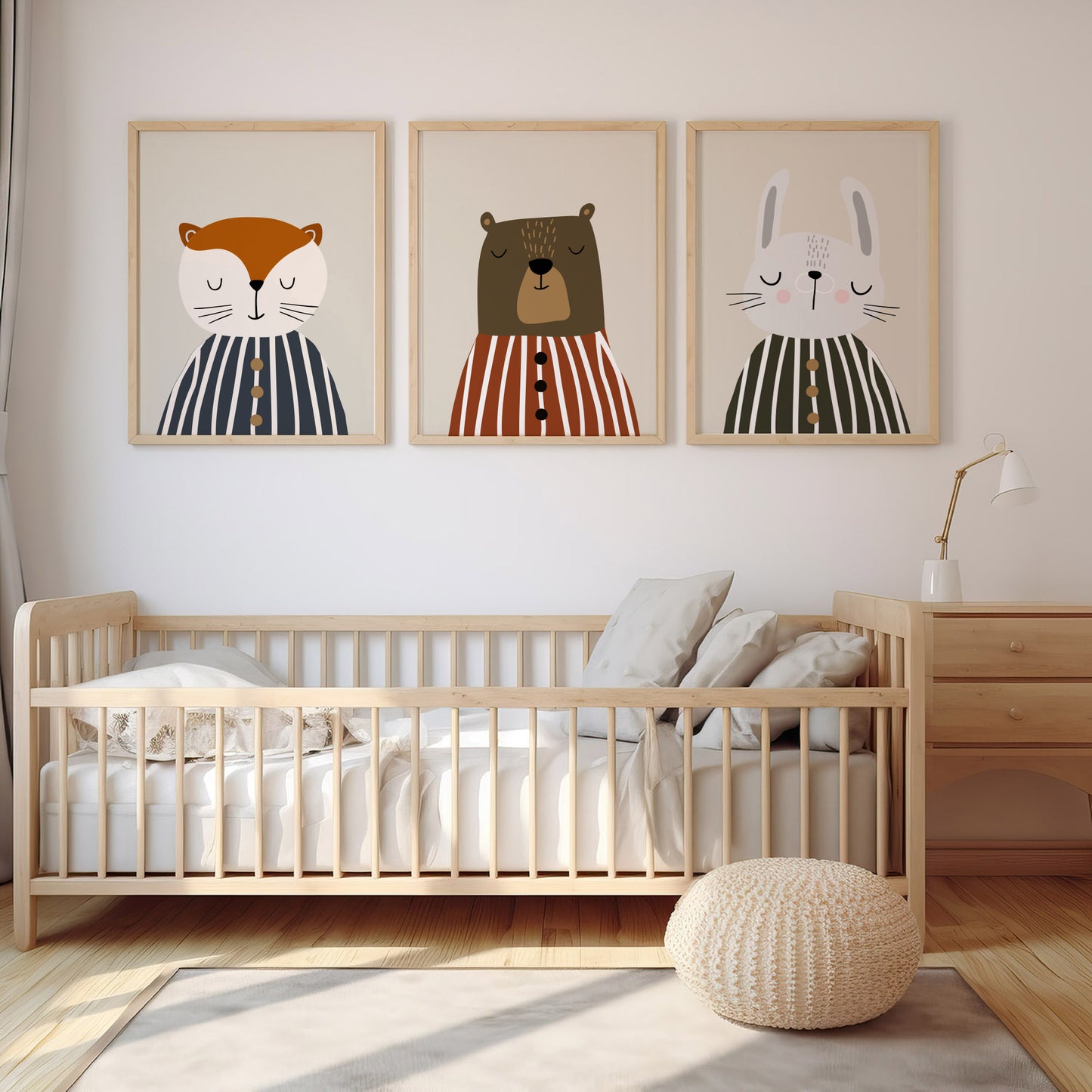 Striped Woodland Animals