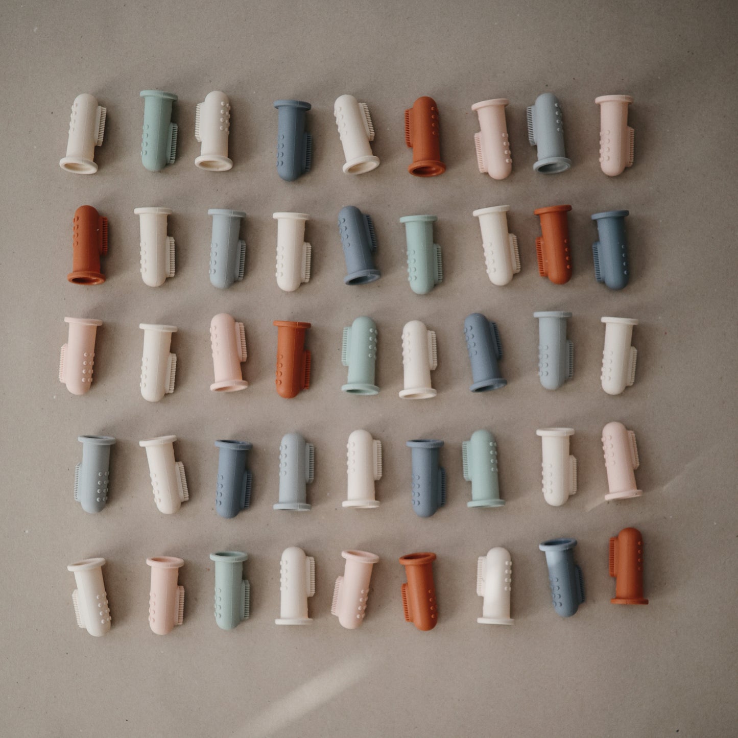 Finger Toothbrush - Sand/Blush