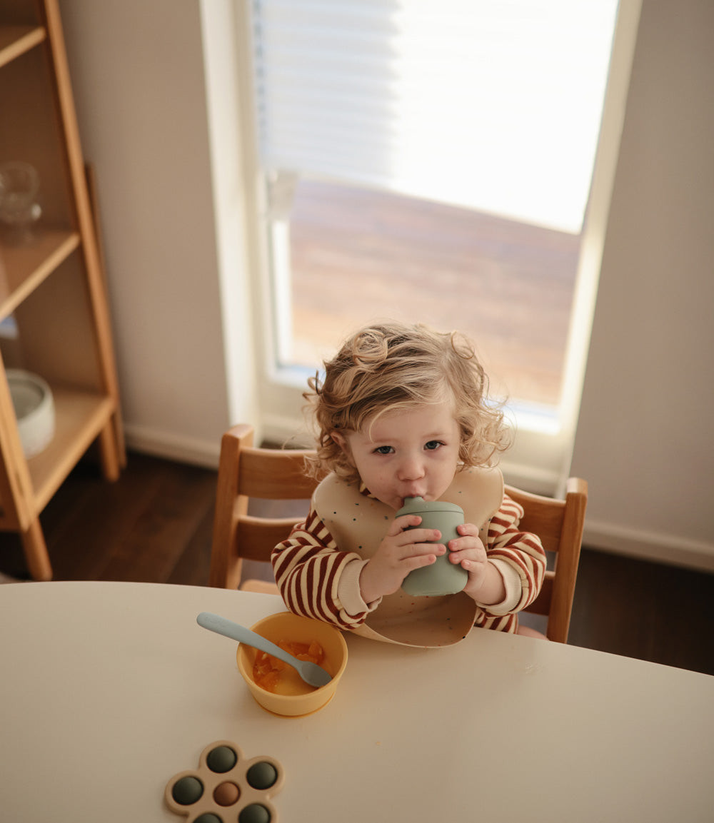 Silicone Sippy Cup - Cambridge Blue
