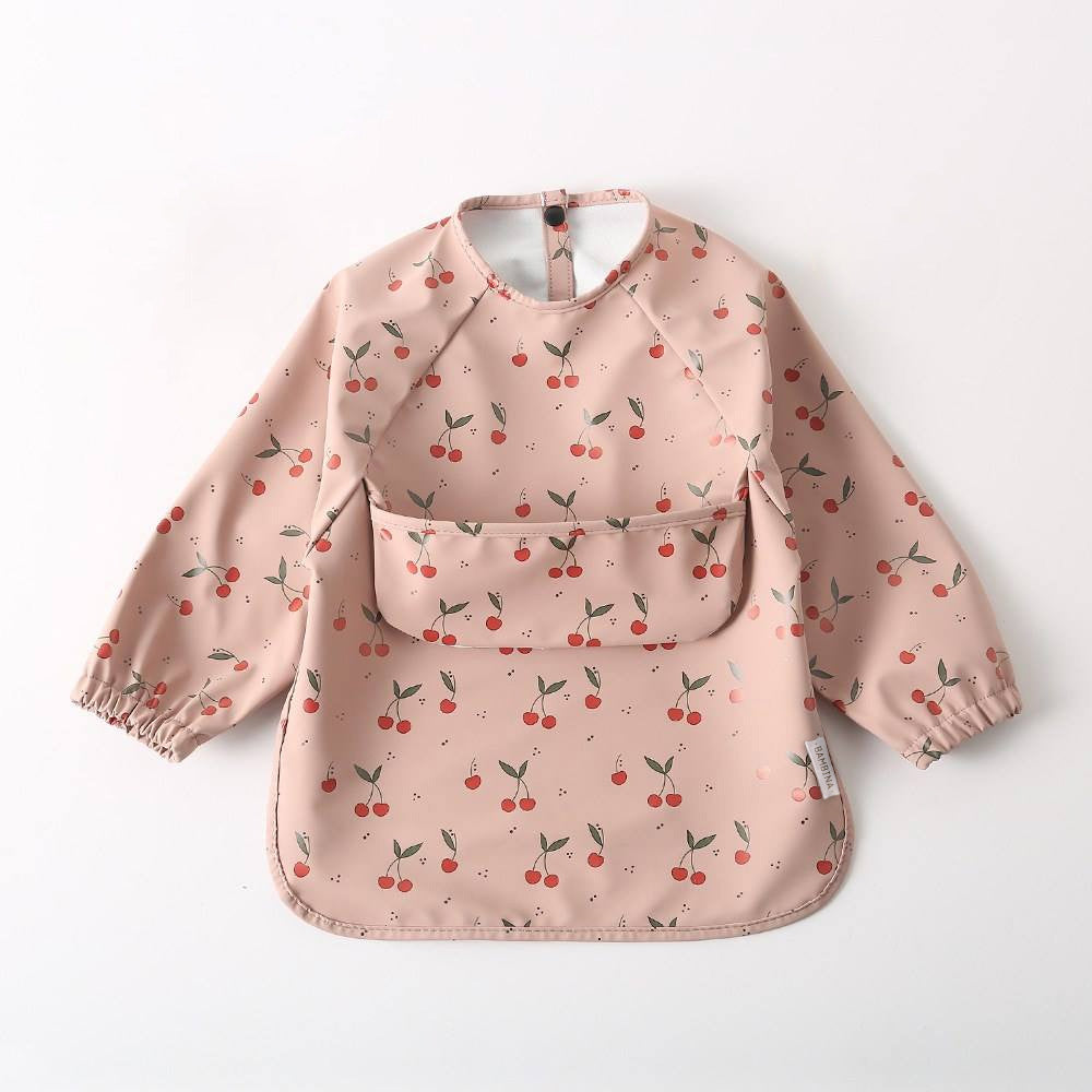 waterproof long sleeve cape bib cheeries