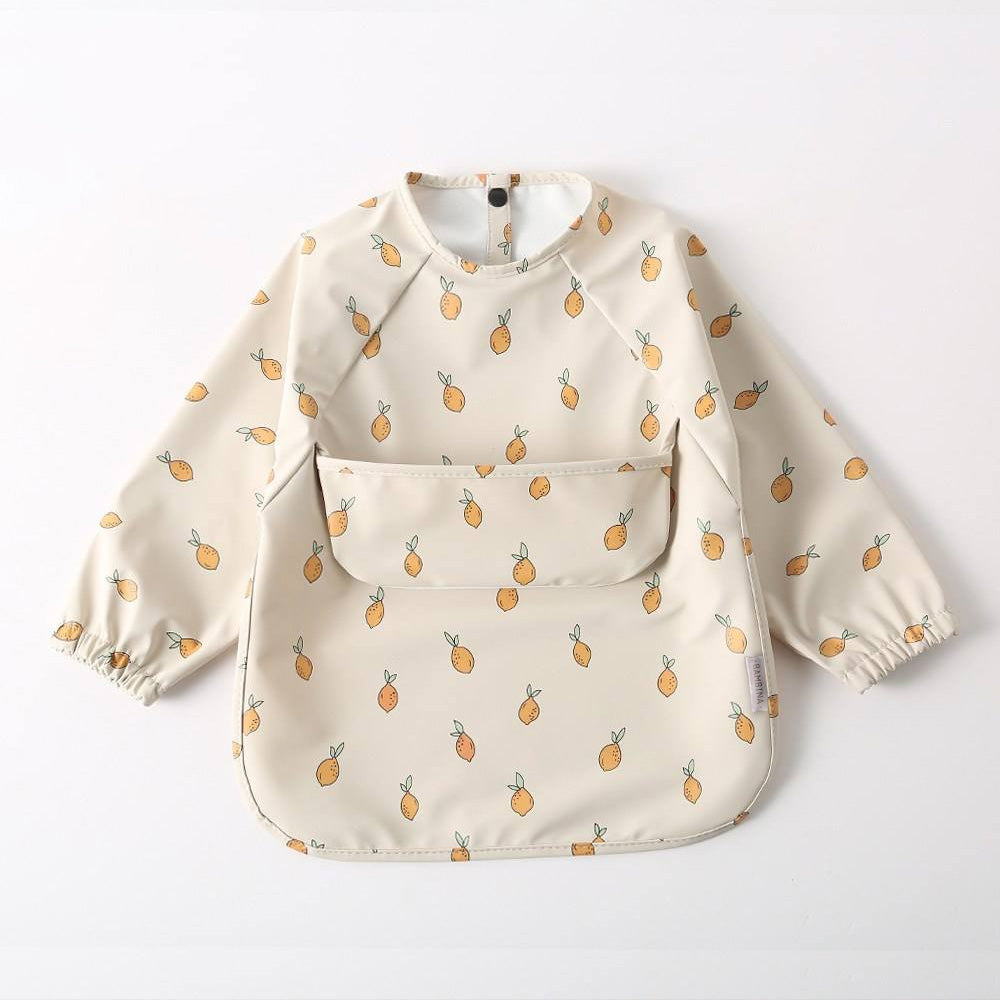 waterproof long sleeve cape bib lemons
