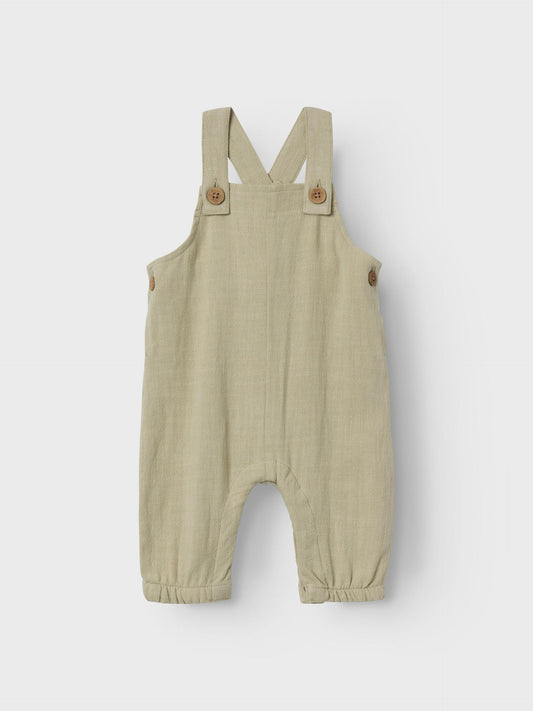 Loose Fit Overalls - Moss Gray