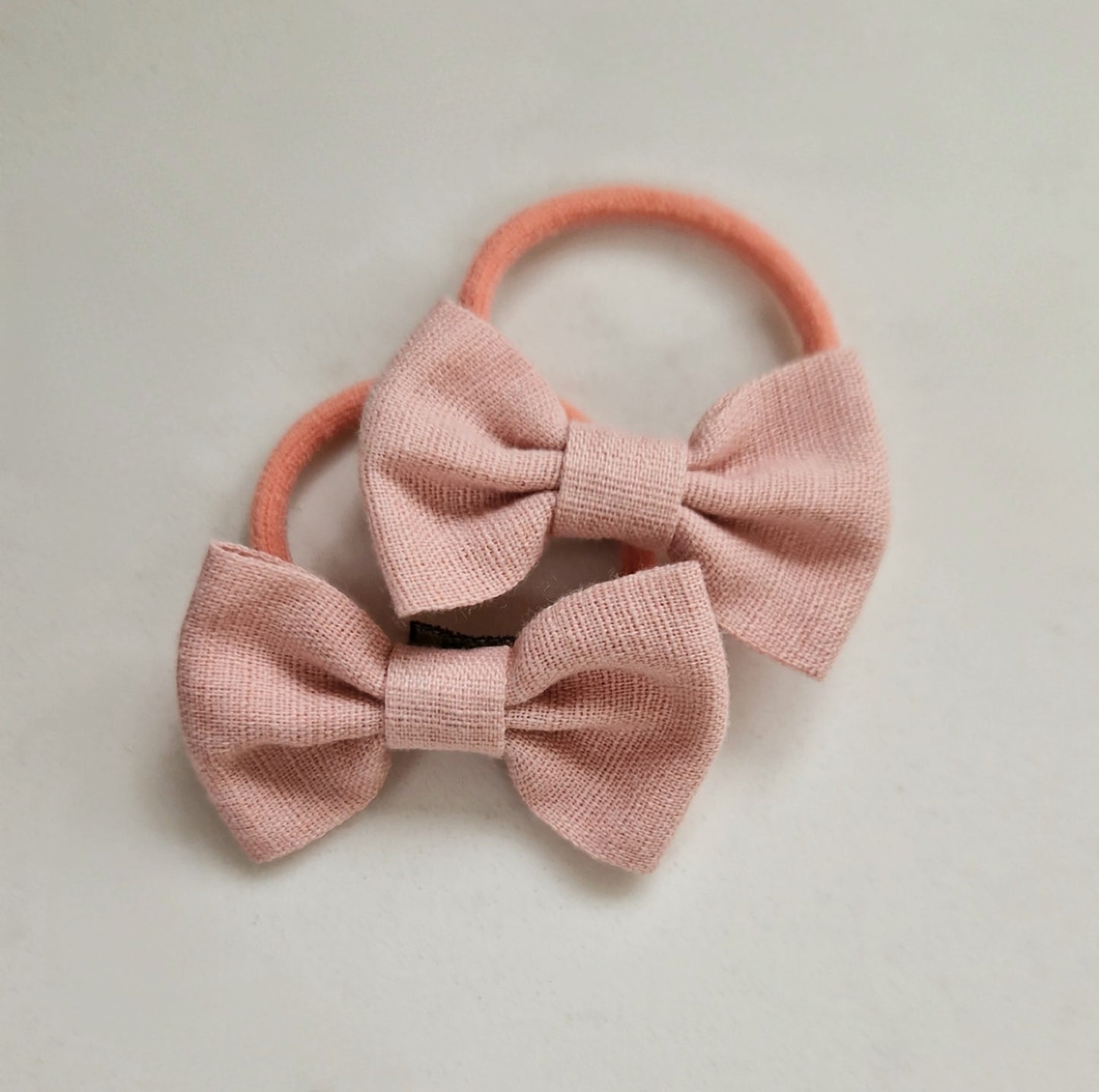 Hair Ties 2 pack - Pink Linen